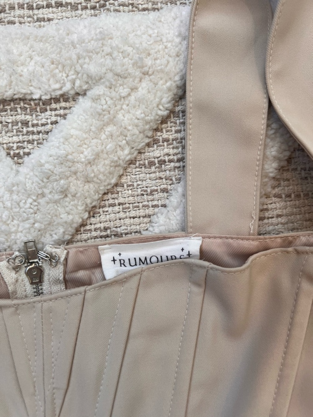 Rumours Westwood Corset Top in Cream Small - Picture 7 of 9